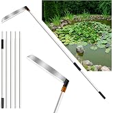 Smarkey 185in Lake Weed Cutter, Pond Aquatic Weeder Razor Rake | for Tall Grass, Cattail Cutting for Lily, Reed, Phragmites,Chara Cleaning, Algae Moss Seaweed Removing Tool-Heavy Duty