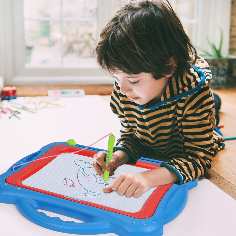 NextX Magnetic Drawing Board, Educational Writing and Learning Doodle Pad Creative Toy for Toddlers Boys Girls Age of 2, 3, 4, 5, 6 Year Old, Etch a Sketch: Toys & Games