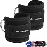 flintronic Ankle Straps for Cable Machines with Double D-Rings
