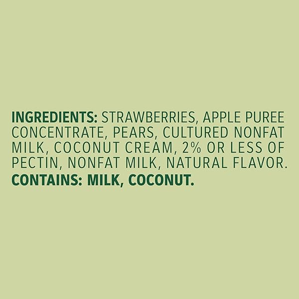 OUTSHINE FRUIT & YOGURT SMOOTHIE POUCHES, STRAWBERRY COCONUT, 3.5 OZ, PACK OF 4