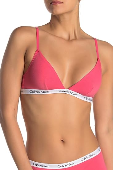 calvin klein red triangle bra