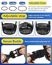 Dog Muzzle, Soft Air Mesh Muzzle for Small Medium