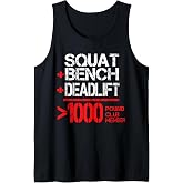 1000 Pound Club Member Powerlifting Tank Top