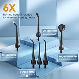 Hangsun Water Flosser Cordless Oral Irrigator 6 Tips 300ML Tank USB view 5
