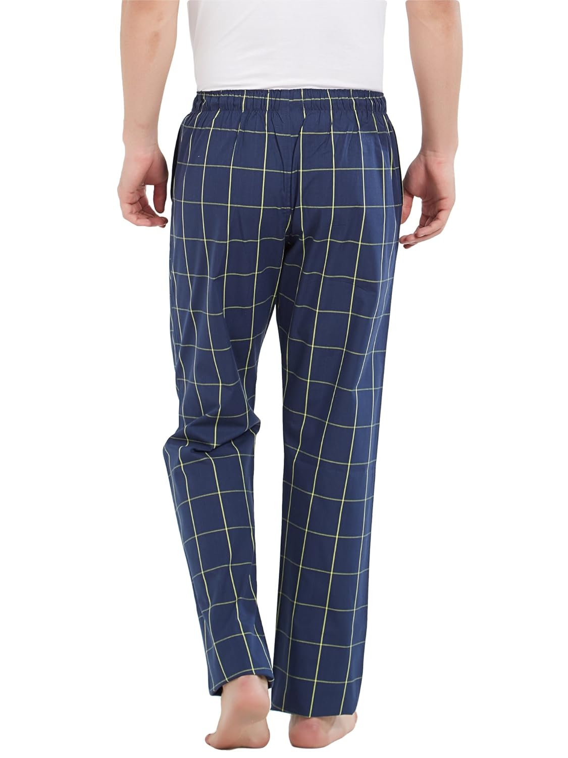 xyxx men's lime checks pyjama