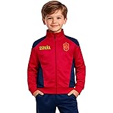Icon Sports Officially Licensed Royal Spanish Football Federation Track Jacket - Unisex Kids