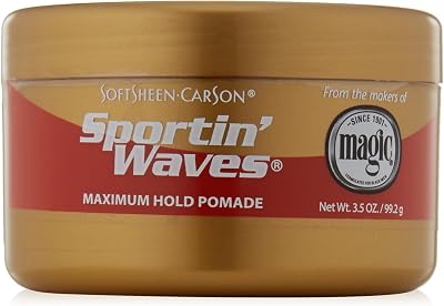 SoftSheen Sportin Waves Maximum Hold Gel Pomade 99.2g Styling Hair