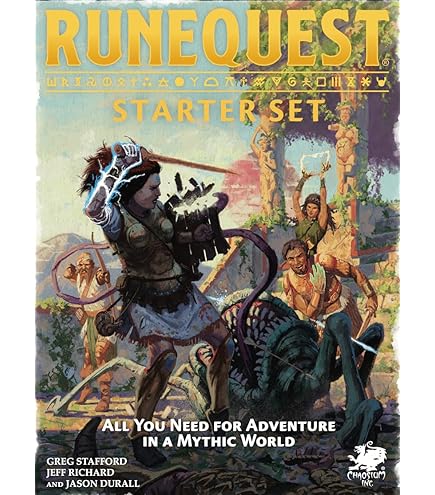 Q-Workshop Runequest - Juego De Dados Rojos Y Dorados