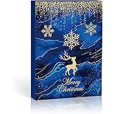 MJartoria Advent Calendar 2025 for Women-Royal Blue Jewelry 24 Days Christmas Countdown-Inclued Royal Blue Snowflake Charms Beads DIY Necklaces Bracelets Making Kit Jewelry Surprise Gifts