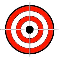 Amazon.com: EW Designs Bullseye Target Crosshairs RED Black White Vinyl ...