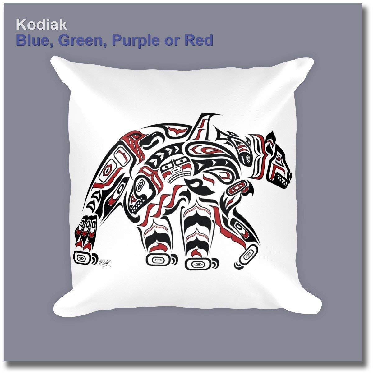 Throw Pillow Pacific Northwest Coast Art 18x18 Pillow