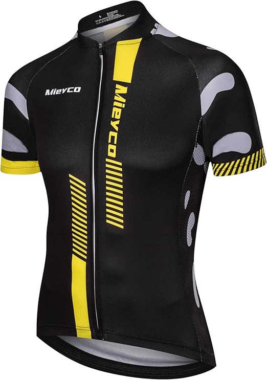 Men's Full Zipper Cycling Jersey Bicycle MTB Bike Shirt