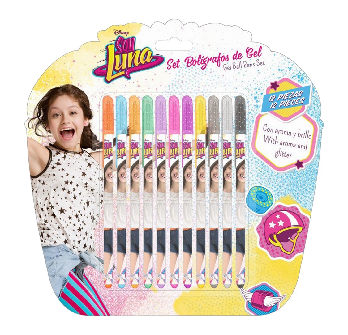 SOY LUNA Set of 12 Gel pens (SAFTA 311626785), 3 años