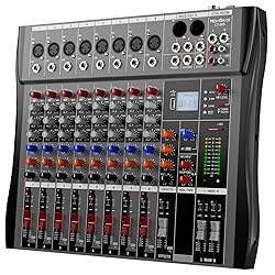 NEW BAXS Professional DJ Audio Mixer - 8 Channel DJ