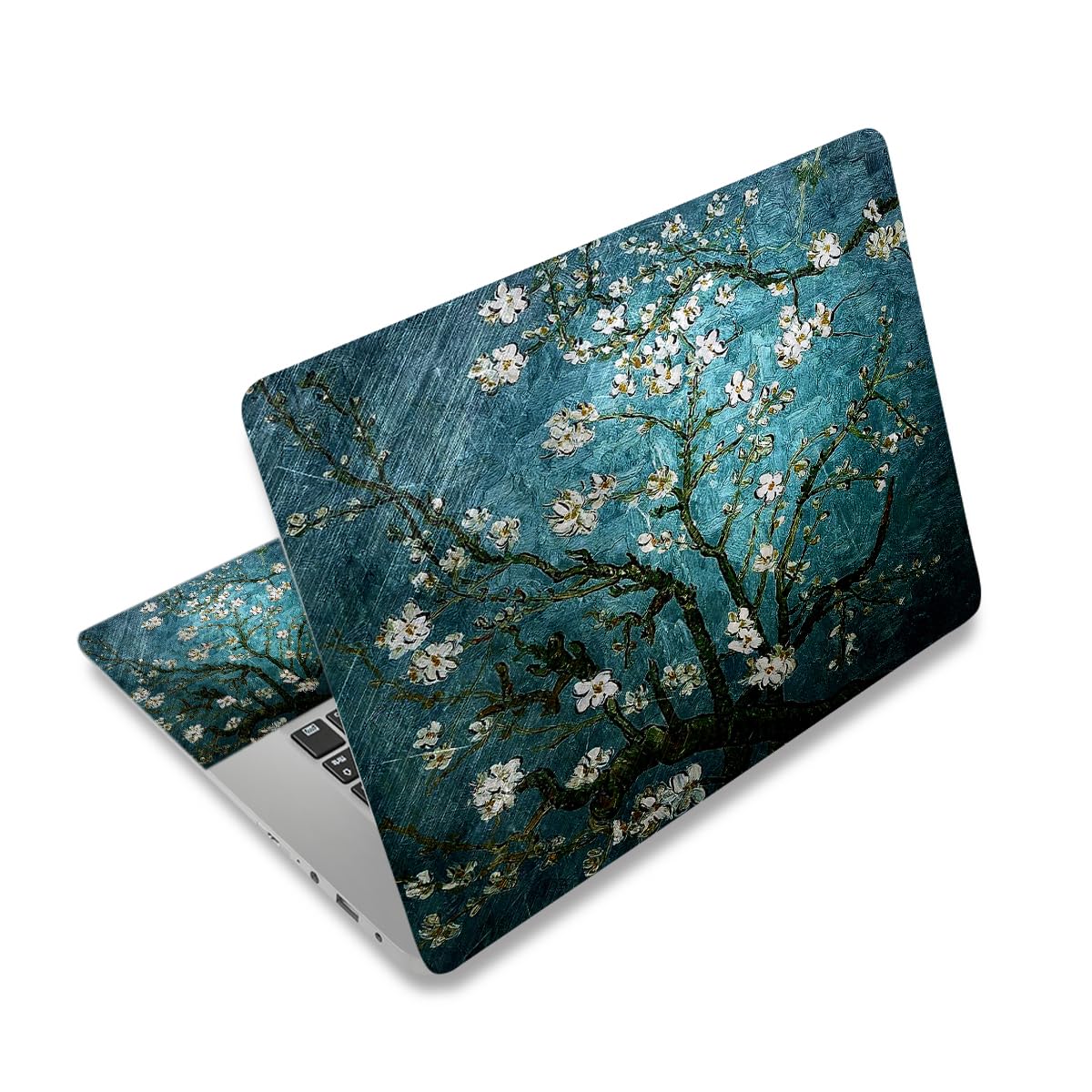 Laptop Skin Sticker Decal,12" 13" 13.3" 14" 15" 15.4" 15.6 inch Laptop Vinyl Skin Sticker Cover Art Protector Notebook PC (Free 2 Wrist Pad Included), Decorative Waterproof Removable,Van Gogh Painting