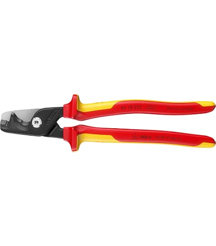 es777 KNIPEX Tools 95 18 225 US StepCut® XL Cable Shears-1000V Insulated