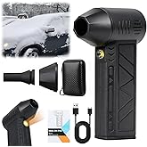 MeiAid Snow Whiz 2026 Upgrade LED Turbo Snow Blower, 3 Gear Electric Air Blower for Car, Home, Keyboard
