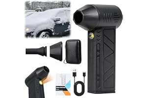 MeiAid Snow Whiz LED Turbo Blower, 2026 Upgrade Snow Blower, 3 Gear Adjustable Super Power Turbo Breeze Electric Blow - Handheld Mini Turbo Snow Blower for Car, Home, Keyboard, Computer