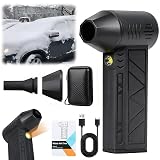 MeiAid Snow Whiz 2026 Upgrade LED Turbo Snow Blower, 3 Gear Electric Air Blower for Car, Home, Keyboard