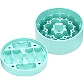Purekra Silicone 3ml Vial Insert Set for Hydrapeak 32/25/18oz Food Jar - Peptide Storage (Fits 16.5×39mm Vials), 1 Short + 1 Tall Design, Freezer/Fridge/Travel Safe (Cyan, No Thermos/Vials)