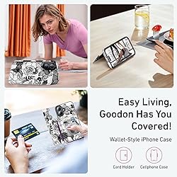 Goodon for iPhone 16 Plus Case Wallet - Flip Folio