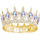 YOUlDIANZI Queen Crown Rhinestone Wedding Crowns and Tiaras for Women Costume Party Hair Accessories Princess Birthday Crown Crystal Bridal Crowns