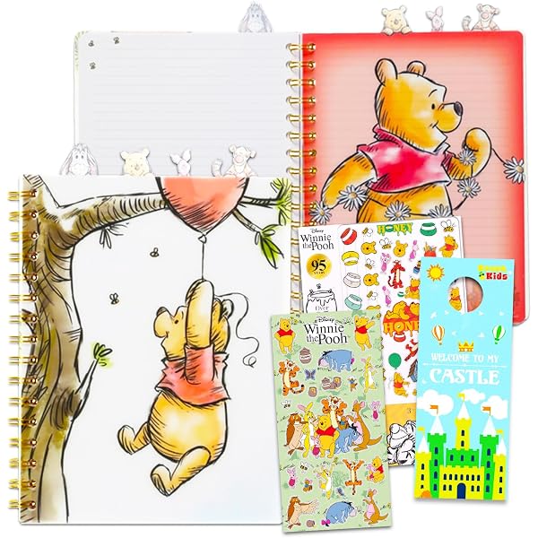 Winnie the Pooh Journal Set - Bundle with Winnie the Pooh Notebook