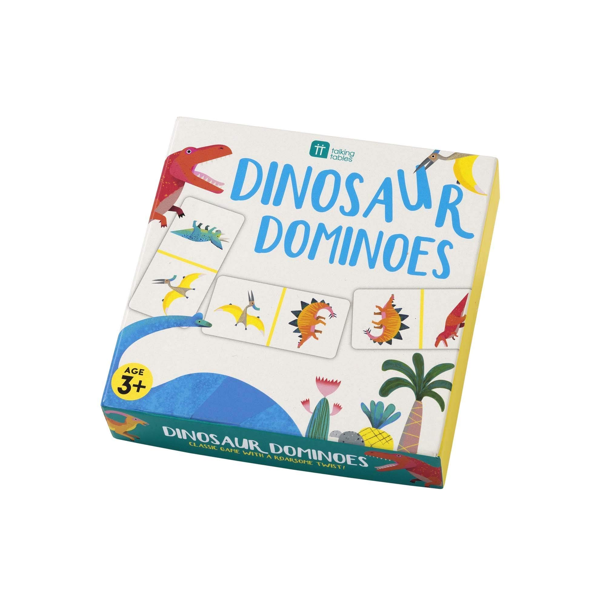 Talking Tables Dino Dinosaur Dominoes Game, Paper, DINODOMINOES