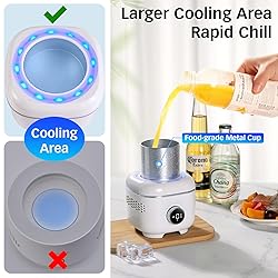 WISFISSH Cooling Cup with Mood Light,Beverage