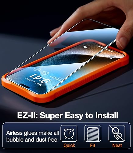 TORRAS Stealth for iPhone 15 Pro Max Privacy Screen Protector with