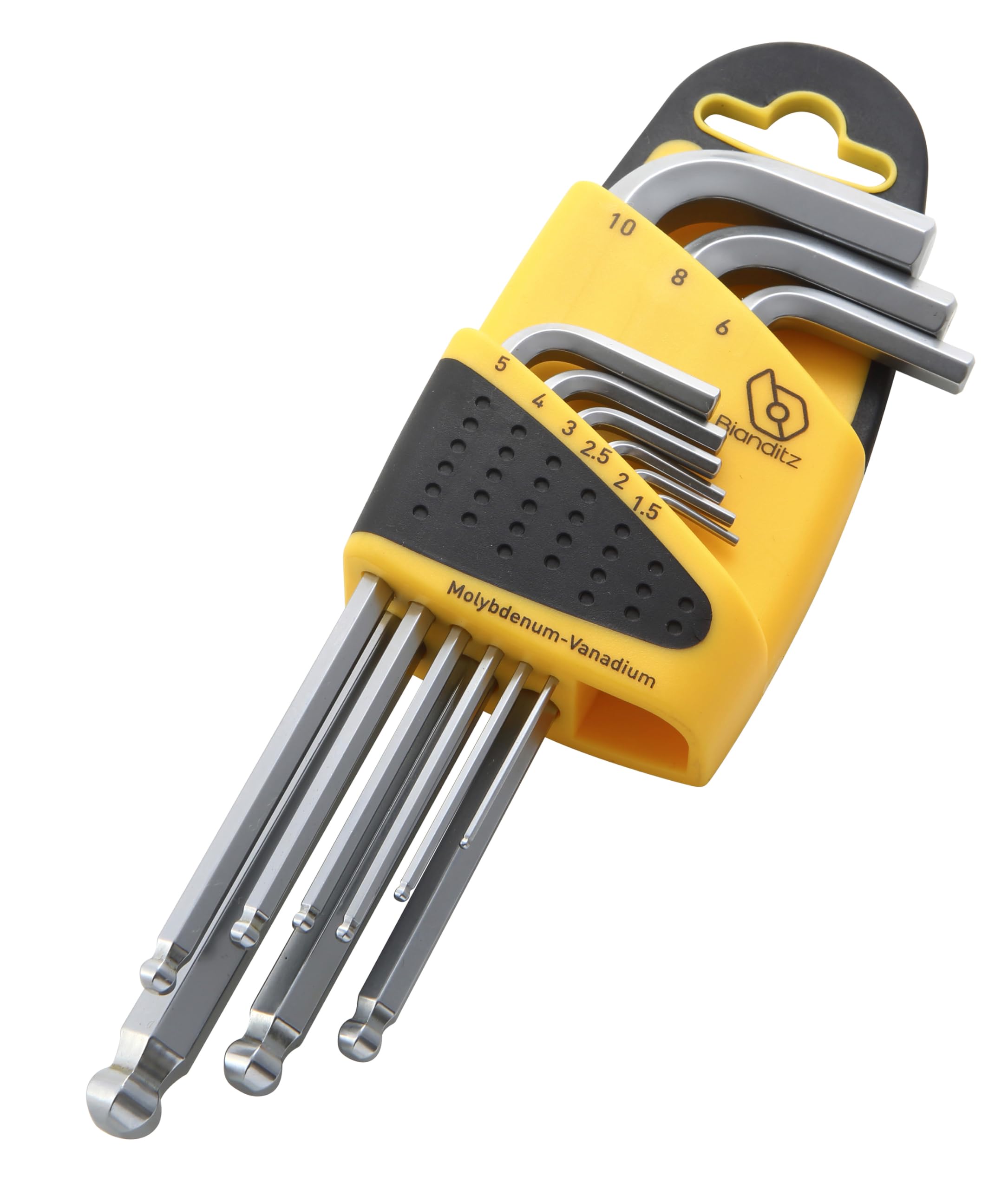 bianditz 232004 – Hex Key Set, Ball in Series Long, MOV, Set of 9