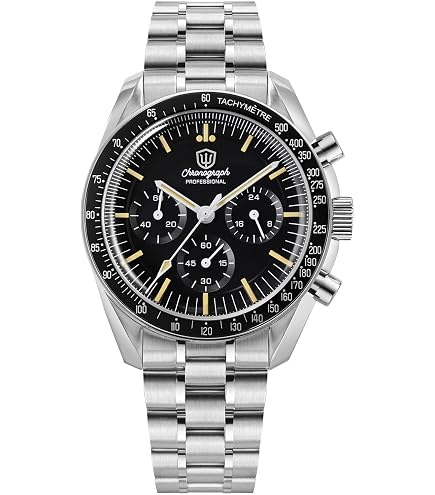 Amazon.com: watchdives WD1863 39mm Men's Chronograph Watch Power