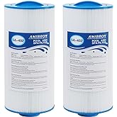 AmiBron 5CH-402 Replaces Tuff Spa Filter, Compatible with Sundance Spas 6540-723, Pleatco PJW40SC-F2M, Filbur FC-2811, Unicel 5CH-402, Del Sol Spas, 2" Male Thread/MPT 40 sq.ft. Hot Tub Filter 2 Pack