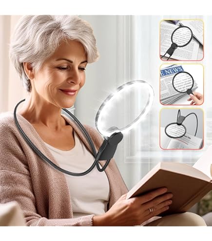 Lupa De Mesa Lupa De 30X 10X Con Luz Y Soporte, Lupa De Mano