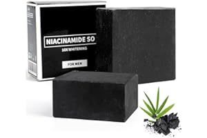WARMOW 2024 New Ballboyz Face Soap, 2PCS Activated Charcoal Soap Bar Black Soap (2 * 100g) ﻿﻿