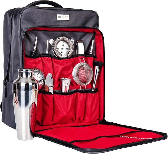 Waterproof Bartender Bag with Bartender kit Perfect Home Bar Tools
