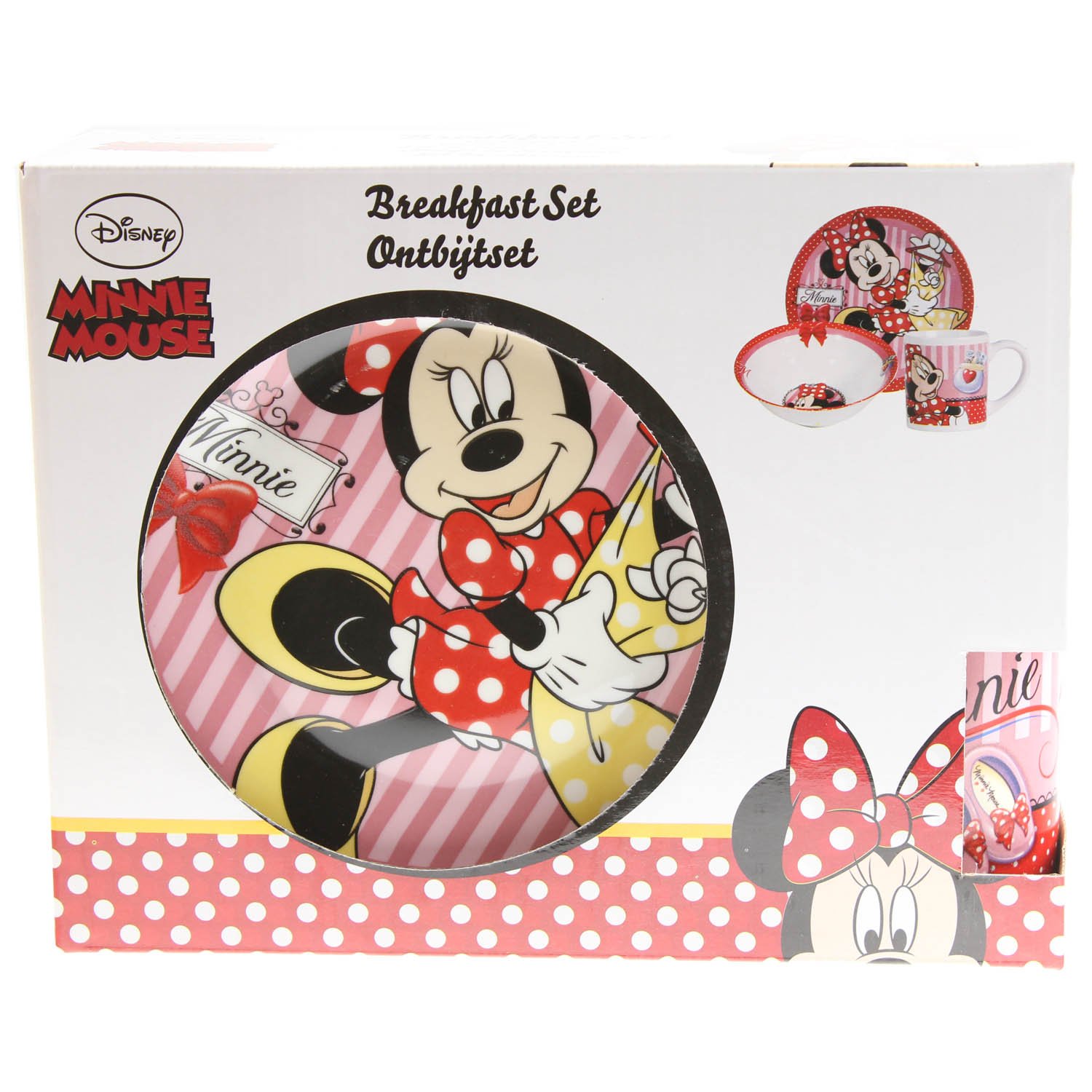 Pritech-Juego de desayuno, diseño de Minnie: Amazon.es: Hogar