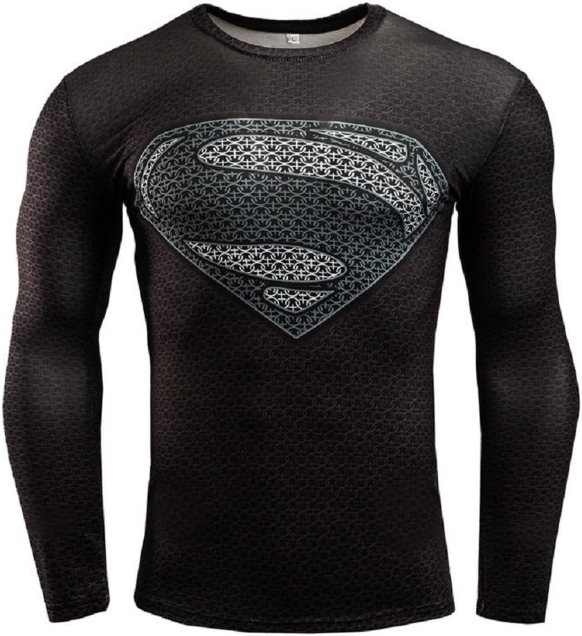 Super-Hero Series Compression Sports Shirt Runing Fitness Gym Men's Base Layer
