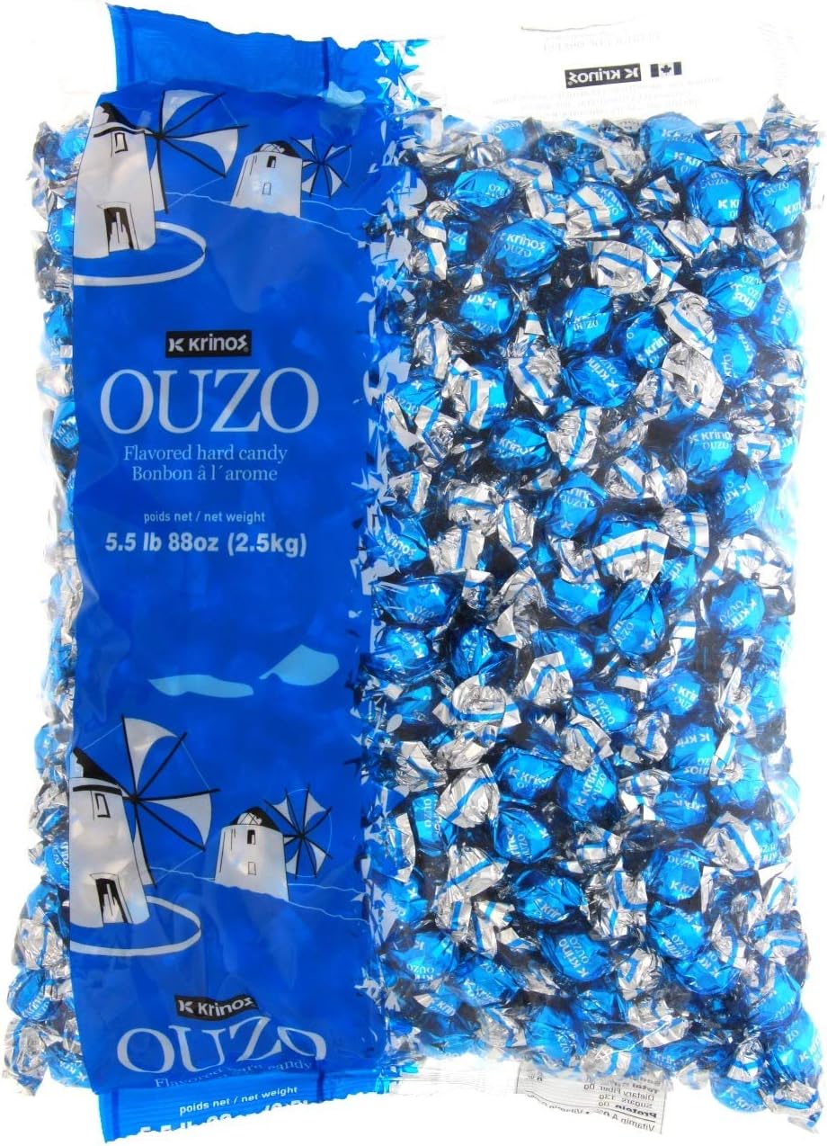 Krinos Ouzo Flavored Hard Candy 5.5lb Bag Amazon.ca Grocery