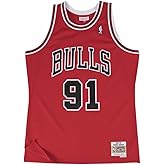Mitchell & Ness Dennis Rodman Chicago Bulls NBA Throwback HWC Jersey - Red