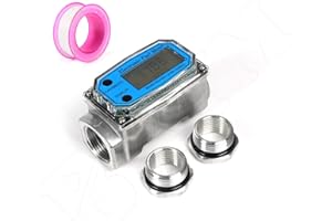 BAYM® 3/4" 3/4 7.5-75L/Min Oil Electronic Turbine Flowmeter Kerosene Methanol Diesel Fuel Flow Digital Meter Oval Gear Gauge 