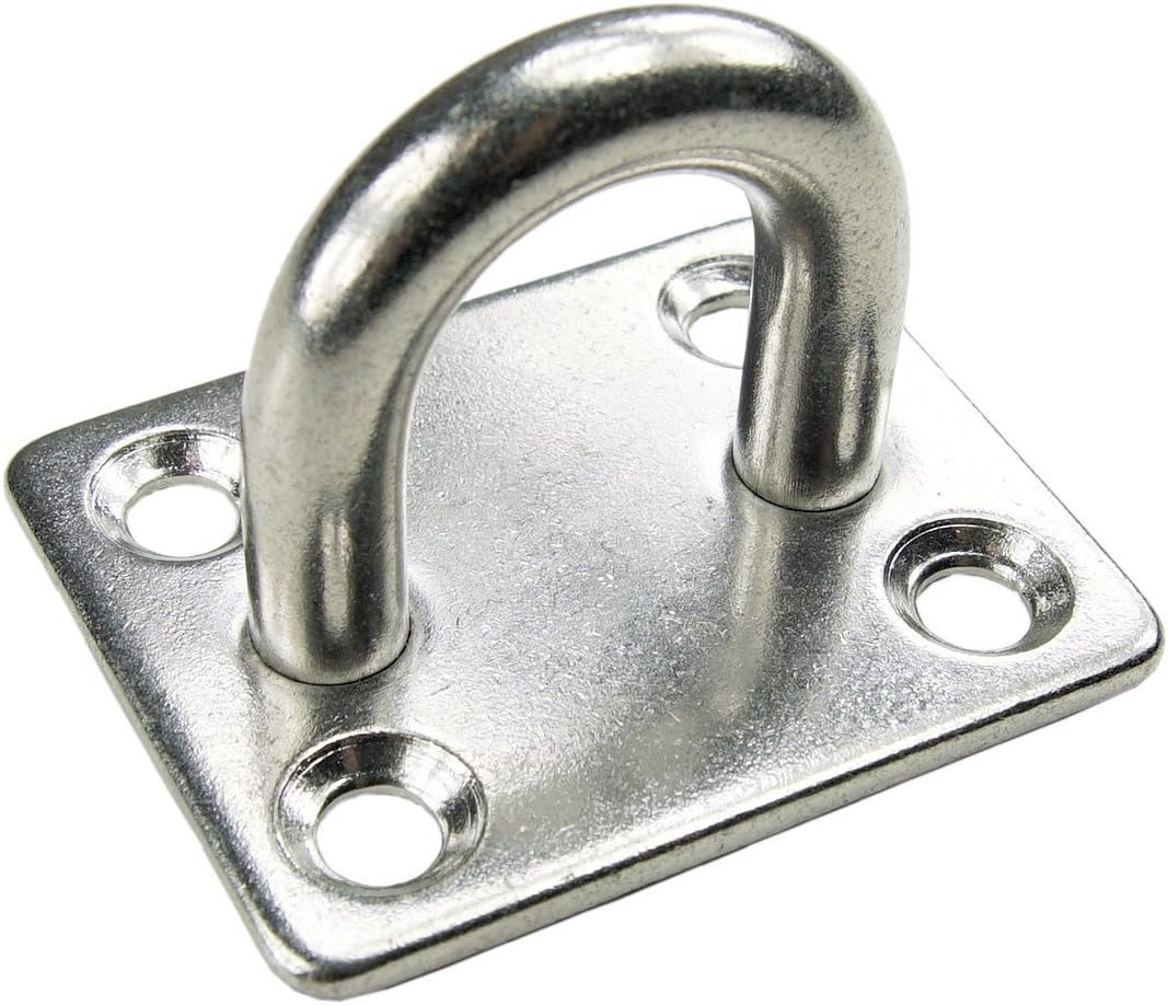 KAMERO Edelstahl Haken Mit Ring - Super Stabil Bis 300 Kg Für Decke Und Wand