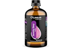 O'LINEAR Natural Calm Serenity Sleep Essential Oil Blend - Pure Aromatherapy Oils for Dream and Relaxation, Perfect for Diffuser - Lavender, Orange, Sage and Neroli Essential Oils - Long Lasting Sleep Support