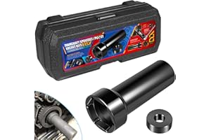 HIHITOMORROW 2-1/4" Socket Mainshaft Sprocket Pulley Wrench Lock Nut Removal Tool with Storage Case Fit For Harley Davidson Twin Cam, Dyna, Electra Glide, Heritage Softail Made 2006 and UP