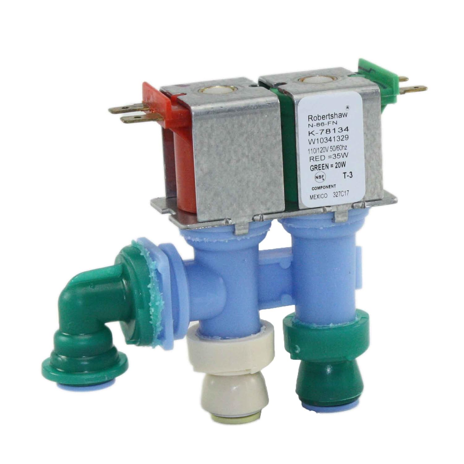 Supplying Demand W10341329 Refrigerator Dual Water Valve Works With AP6019940