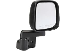 Dorman 955-695 Passenger Side Manual Door Mirror - Folding Compatible with Select Jeep Models, Black