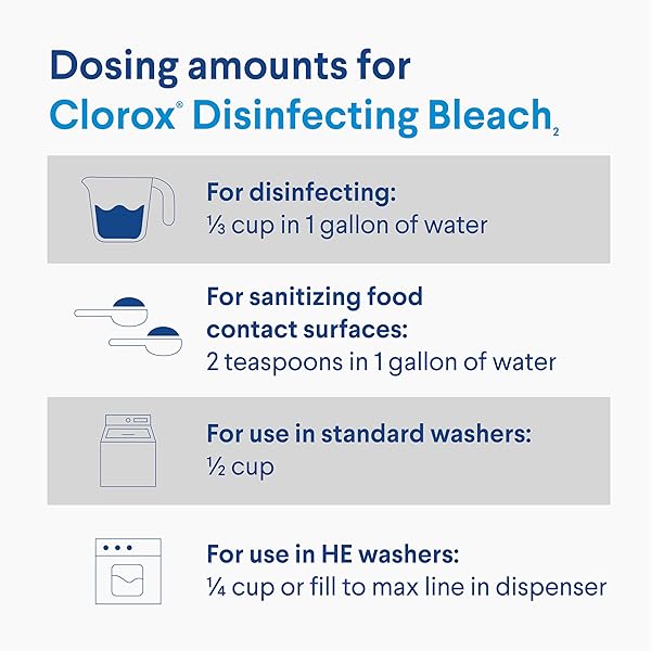CLOROX DISINFECTING BLEACH, CONCENTRATED FORMULA, REGULAR – 81 FL OZ (PACK MAY VARY)
