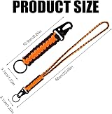 Gosknor Braided Paracord Lanyard Heavy Duty Carabiner for Camera Keys Whistle view 2