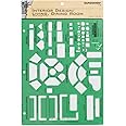 Rapidesign Interior Design Template for Living/Dining Rooms, 1 Each (R718)
