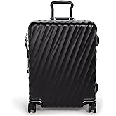 TUMI 19 Degree Frame Continental 4 Wheel Carry-On - Lightweight Suitcase - Hard Shell Luggage - 21.8" X 15.8" X 9.0" - Black Textured